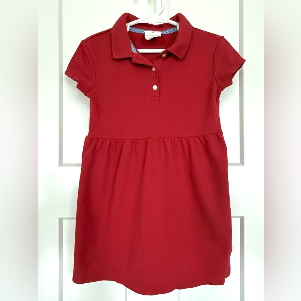 GAP Kids Pique Polo Dress – Red (XS / 4-5 Years)